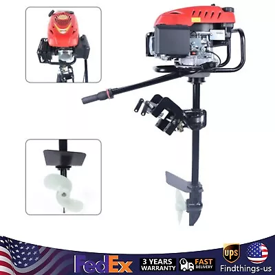 6.0HP 4 Stroke Heavy Duty Gas Outboard Boat Motor Engine & CDI Air Cooling Syste • $382