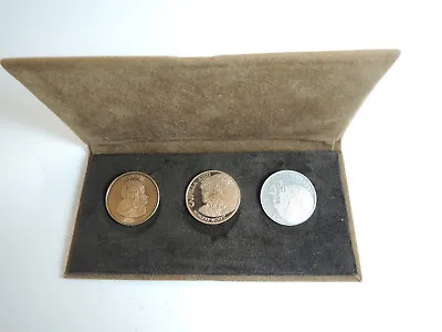 John Paul II Bronze Silver Gold Medallic Set / 3 Medals 27mm 8g Gold  • $626.18