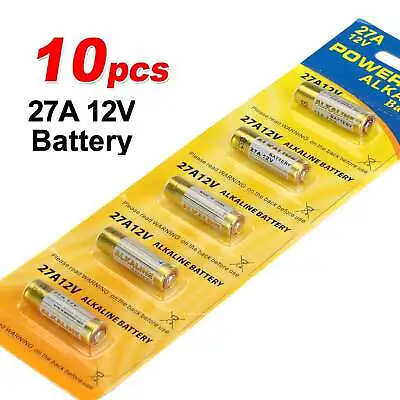 10X Alkaline Batteries  27A 12V MN27 LR27A A27 L828 V27GA Battery Garage Remote • $16.45