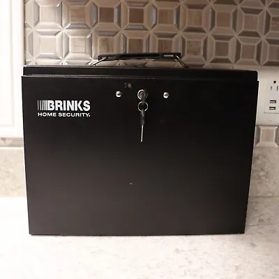 Brinks Home Security File Lock Box Metal W/2 Keys Safe Office School Business • $25.99