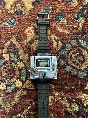 Vintage 1983 Takara Kronoform Silver Robot Transformer Watch Rare!! • $49.99