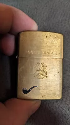 Vintage Solid Brass Free Mason Scottish Rite 32nd Degree Zippo • $130