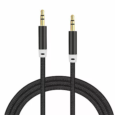 Aux Cable 3.5mm Jack Audio Cable Male To Male 3.5mm Aux For Car Stereo Lead • £2.45