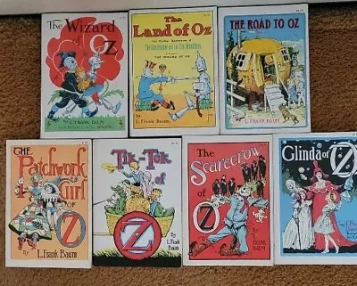 Vintage Wizard Of Oz Books Set Of 7 Rand McNally & Co By L. Frank Baum • $50