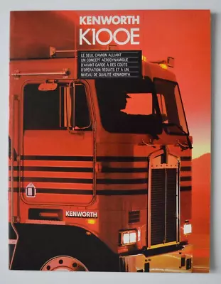 KENWORTH K100E 1980s Dealer Brochure - French  - North America • $25.76