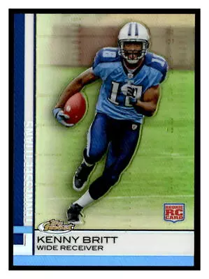 2009 Finest #91 Kenny Britt Gold Refractor #/75 • $3.99