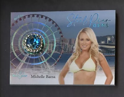 2022 Benchwarmer Steel Pier GEMS Ice Blue Foil Michelle Baena 1/1 • $22