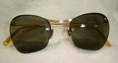 Vintage Algha 20 Sunglasses  Eyeglasses Gold Filled English Made • $54