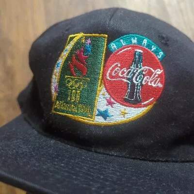 Atlanta Olympics 96 Coca Cola Snapback Hat Vintage • £30