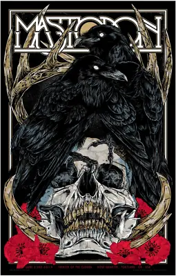 AUTHENTIC Mastodon Poster Portland OR June 23 2019 S/N #/135 Rhys Cooper 21 X33  • $99.99