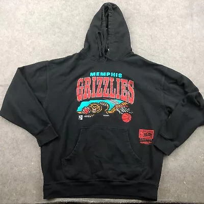 Memphis Grizzlies Hoodie Mens XL Black Logo Graphic Sweatshirt Hardwood Classics • $34.95