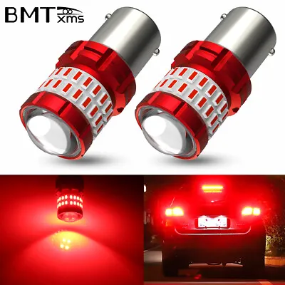 For BMW E46 E60 E90 F30 LED Red 1156 BA15S Brake Tail Stop Parking Light Bulbs • $12.48