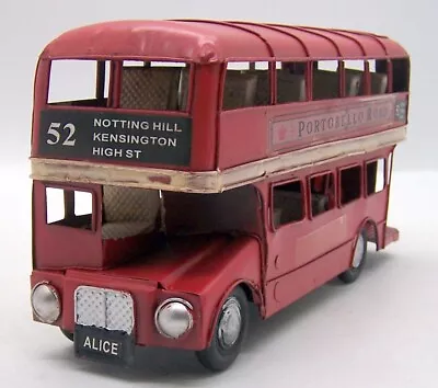 Metal London City Coach Route 52 Tin Figurine • $19.99