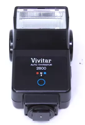 Vivitar 2800 Auto Thyristor Flash For Canon Nikon And Ricoh Cameras • $22.98