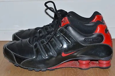 Nike Mens Shox 378341 047 Black Varsity Red Mens Size 11 Sneakers Shoes Running • $124.99