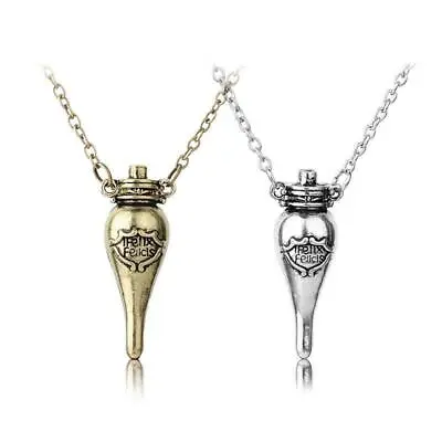 $5.95 • Buy Harry Potter Magic Felix Felicis Potion Liquid Luck Vial Bottle Pendant Necklace