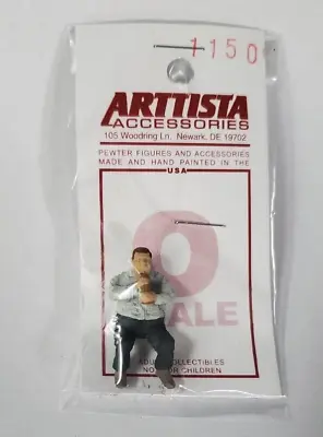 Arttista #1150 - Fat Man Sitting & Eating - O Scale Figure - Model Trains - NEW • $9.59