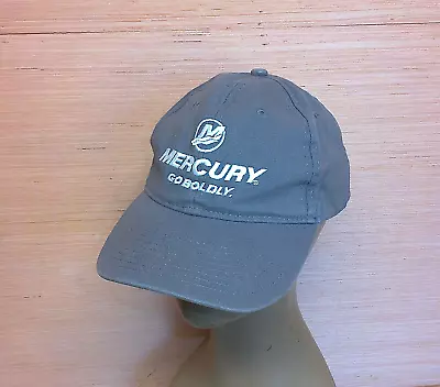 Mercury Go Boldly Gray Baseball Hat Cap Outboard Boat Motors Adjustable OSFA • $14.99
