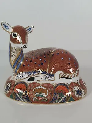 £228 • Buy Royal Crown Derby Collectors Guild Deer Paperweight, Appr. 12cm Tall