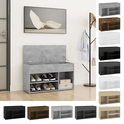 £42.99 • Buy Shoe Bench Chipboard Home Shoe Organiser Rack Hall Bench Multi Colours VidaXL