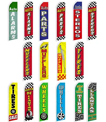 Auto Parts Swooper Feather Flutter Flag Car Parts Mechanic Flags • $18.95