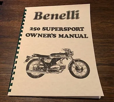 BENELLI / MOTOBI 250cc SS SUPERSPORT OWNERS MANUAL • $11.99