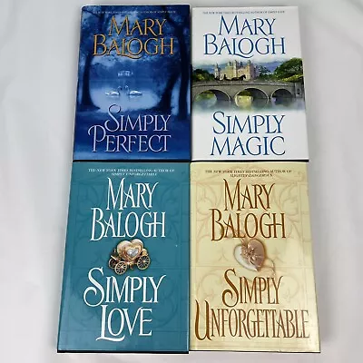 Lot Of 4 Complete Series Of Simply Hardcover Books By Mary Balogh • $20