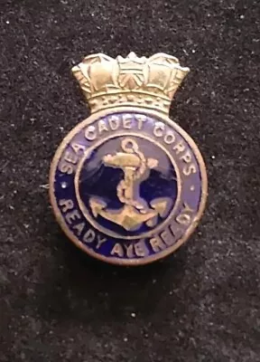 Vintage Sea Cadet Corps  Royal Navy Enamel Lapel Badge British Military Naval  • £5