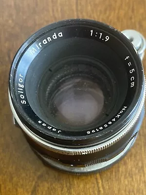 Miranda Soligor Lens 1:1.9 F=5cm Made In Japan No.K4858195 • $43