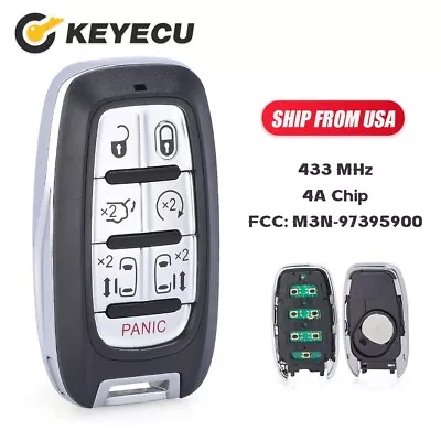 Keyless Smart Key Remote Fob For Chrysler Pacifica Voyager 2017-22 M3N-97395900 • $27.89