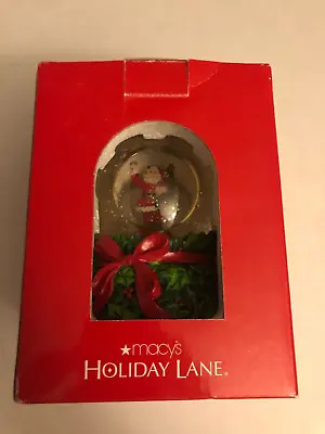 Macy's Holiday Lane Musical Snow Globe - Jolly Old St. Nicholas (Tested/Works) • $34.99