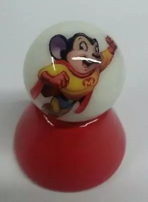 Super Nice Mighty Mouse Collectible Glass 1  Logo Marble With Stand #1 • $5