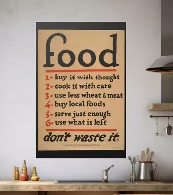 Food Retro Poster Food Administration Vintage Poster Retro Food American Print • $33.20