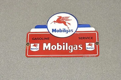 Vintage Rare 12” Mobil Pegasus Gargoyle Porcelain Sign Car Gas Oil Truck Auto • $109.99