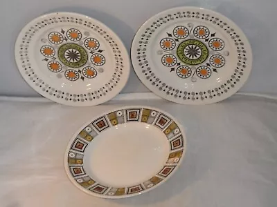 3 1960s Broadhurst Renaissance & Rushstone Kathie Winkle Side Plates 17cms Wide • £9.99