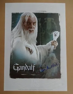 AUTHENTIC SIGNED IAN McKELLEN LYTHOGRAPH LORD OF THE RINGS  - GANDALF • £75