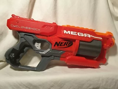 Nerf N-Strike Mega CycloneShock Red Large Bullet Gun Toy GUN ONLY • $28.99