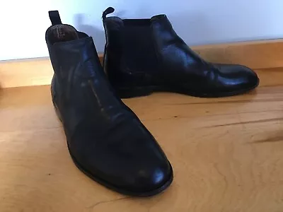 Frye Company 5-1/2   Black Leather Chelsea Ankle Boots Men's US Size 10 3482291 • $65