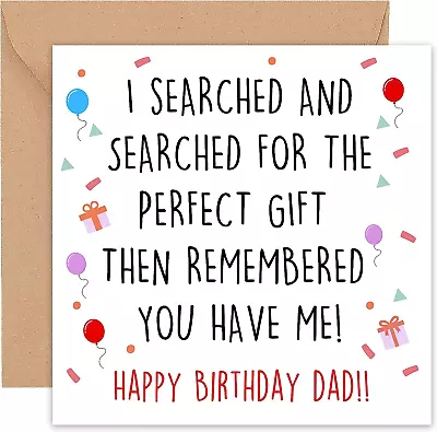 Birthday Card - Happy Birthday Dad - 50th 60th 70th 75th - 5.5 Inch • $15.99