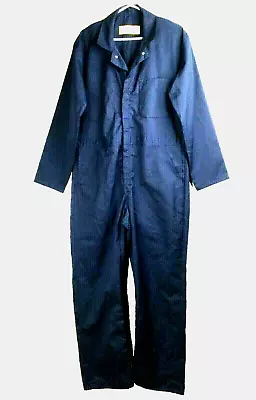Vintage Perfect Brand Coveralls Mens 42 Blue Jumpsuit Workwear USA Made Cotton • $35