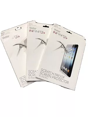 VIVITAR INFINITE SCRATCH PROOF SCREEN PROTECTOR FOR IPAD MINI 3 Boxes Of 1 Each • $8.99