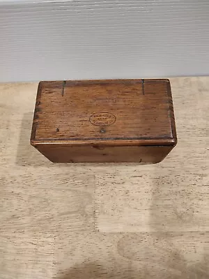 Patented 1889 Singer Sewing Oak Folding Puzzle Box With Attachments • £24.11