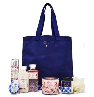 Bath & Body Works Gingham Gorgeous Gift Set Tote Bag Mothers Day 2023 Free Ship • £65.53