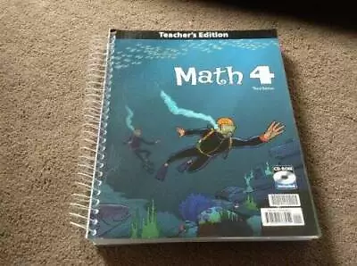 Math Grade 4 Teacher's Edition With CD 3rd Edition - Paperback - GOOD • $10.57