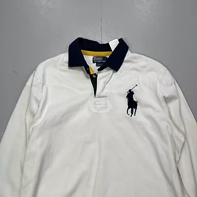 Ralph Lauren Rugby Shirt Cream Men’s XL • £45