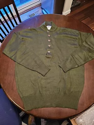 Tactical Acrylic Solid 5 Button Fitted Army Sweater • $23.99