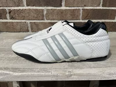 Adidas ADILUX Martial Arts Shoes Taekwondo Karate White Black Men’s Size 8.5 • $34.99