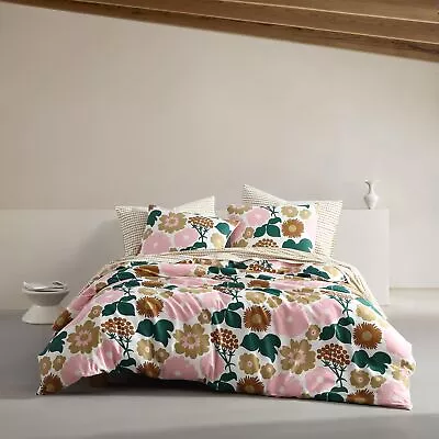 Marimekko - King Duvet Cover Set Organic Cotton Bedding With Matching Shams... • $560.71