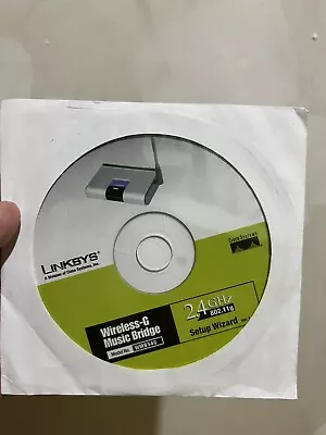 Cisco-Linksys WMB54G Wireless-G Music Bridge Adapter Router INSTALL DISC ONLY • $4.99