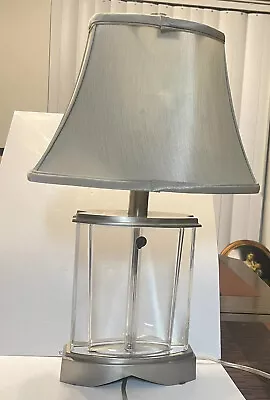 Vtg Rare Heavy Waterford Crystal ECLIPSE  Table Lamp Free Orig Shade Signed Read • $18.50